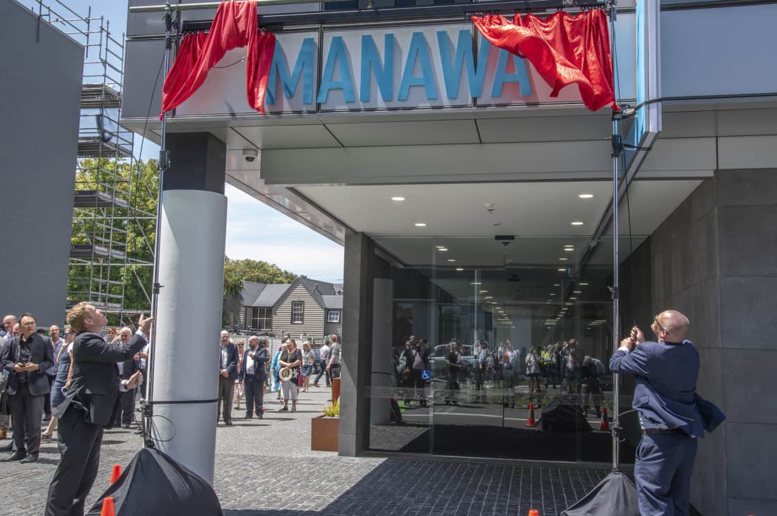 Minister David Clark and Chris Hipkins officially open Manawa