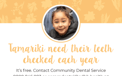 Tamariki need their teeth checked each year