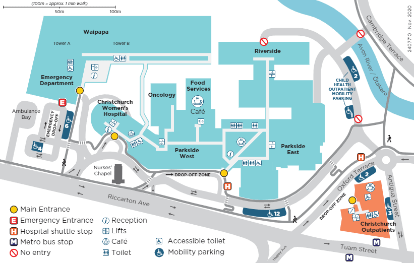 Peterborough Hospital Parking Map