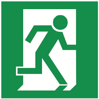 Emergency Exit sign