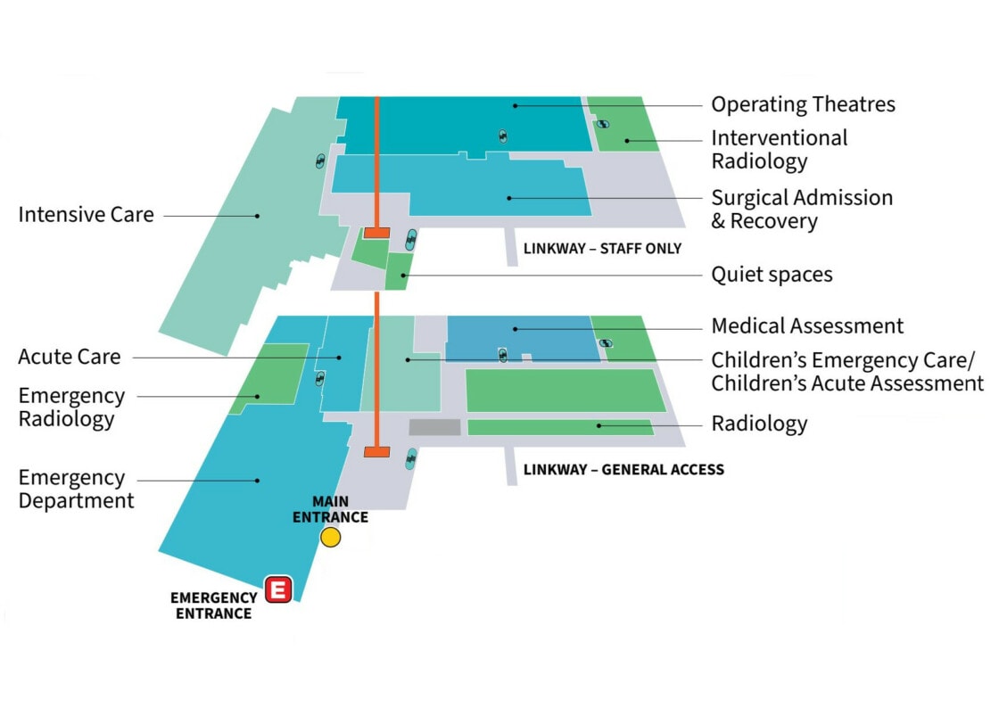 ICU location map