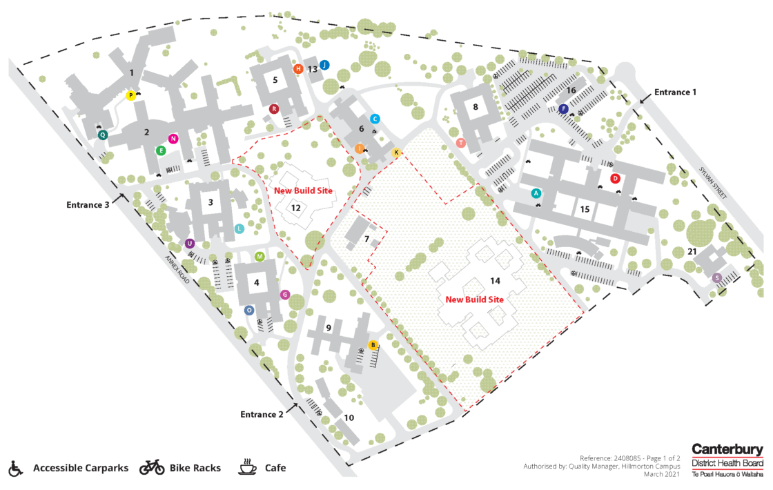 Hillmorton Hospital Campus Map