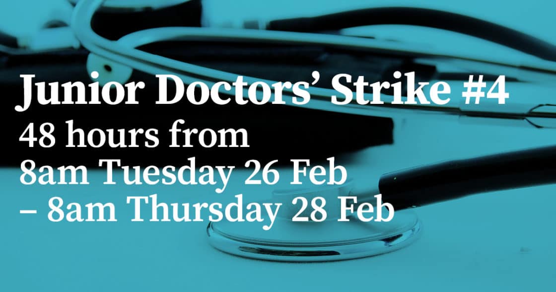 A fourth junior doctors' strike will affect some surgery and outpatients clinics next week