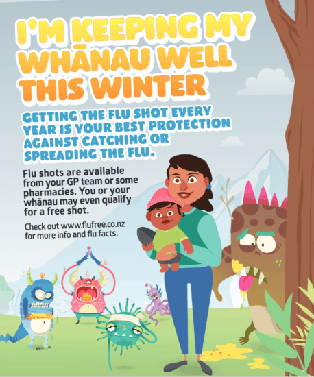 Get ready for flu season – protect your whānau and community