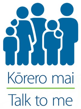 Kōrero mai - Talk to me logo